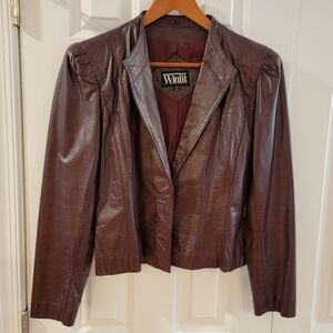 Vintage Winlit‎ Leather Jacket Women's Size 9